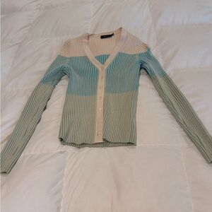 Vici Multicolor Button-Up Cardigan